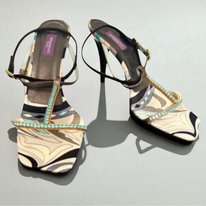 EMILIO PUCCI Jewel Rhinestone Sandals
Size 41